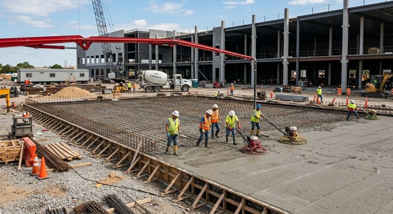 Commercial Slab Construction in Allentown, NJ