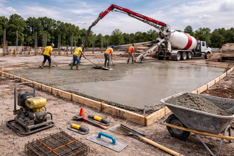 Commercial Slab Construction in Burlington County, NJ