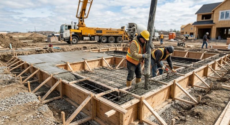 Foundation Wall Pouring in Moorestown, NJ
